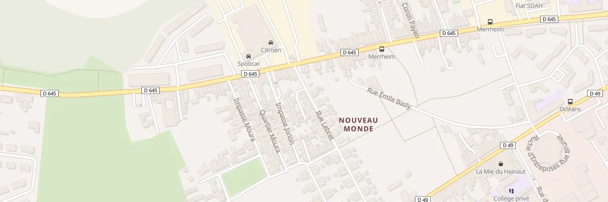 Plan du 18 Rue Lebret à Denain