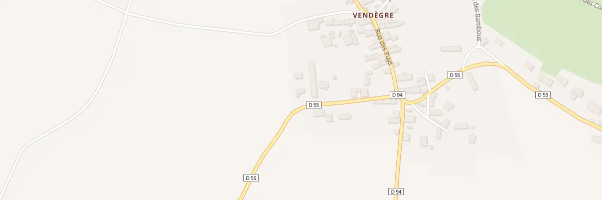 Plan du 5380 Vendegre à Luzillat
