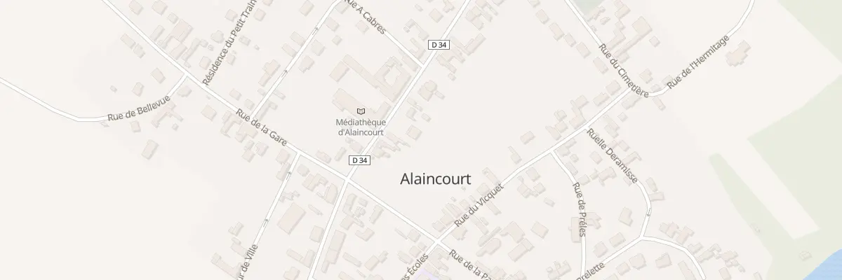 Plan du 54 Rue du Gen de Gaulle à Alaincourt