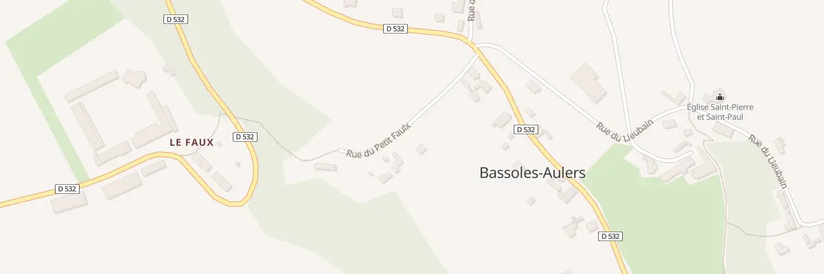 Plan du 8 Rue du Pt Faulx à Bassoles-Aulers