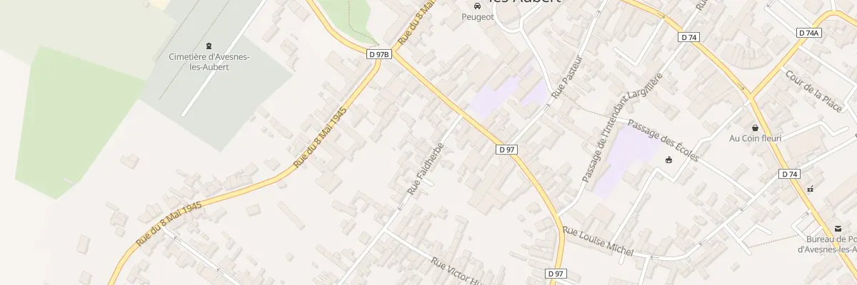 Plan du 11 Rue Faidherbe à Avesnes-les-Aubert