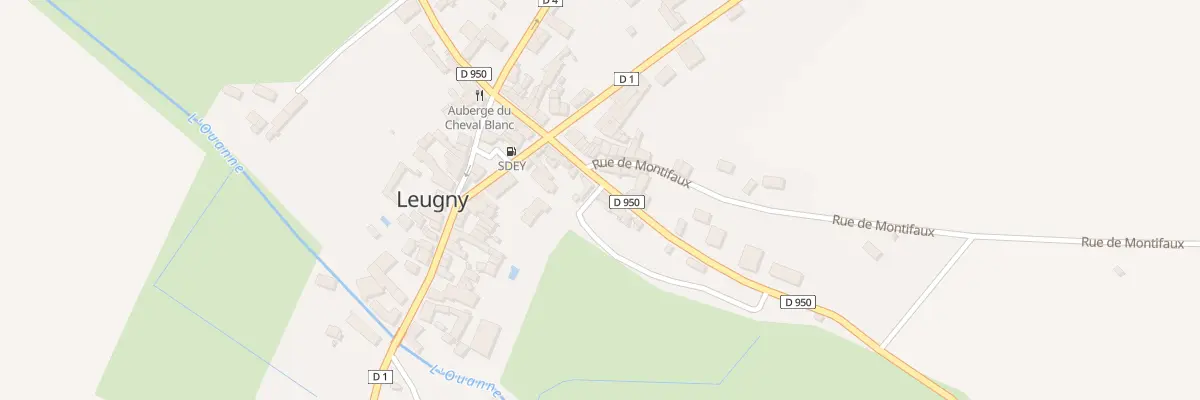 Plan du 10 Rue de Ouanne à Leugny