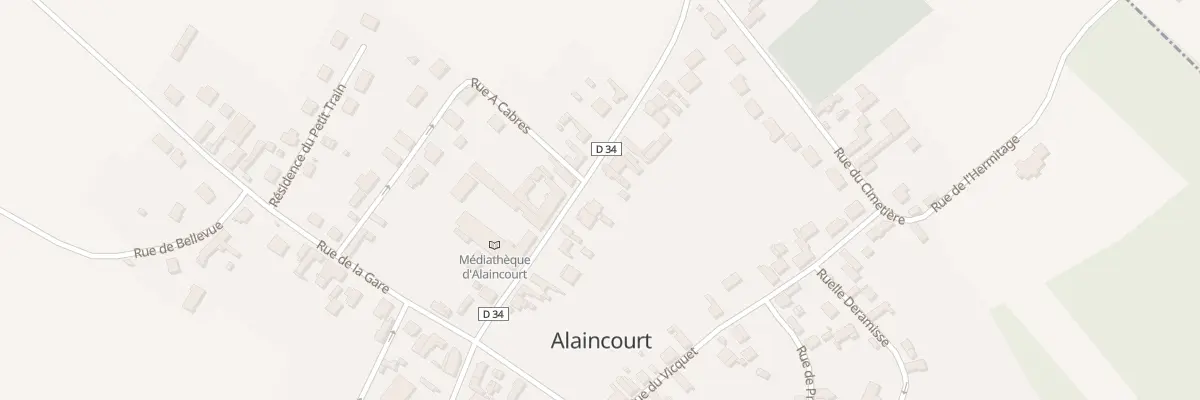Plan du 48 Rue du Gen de Gaulle à Alaincourt