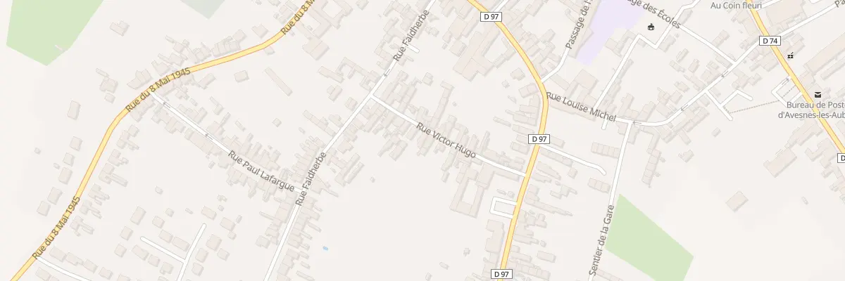 Plan du 26 Rue Victor Hugo à Avesnes-les-Aubert