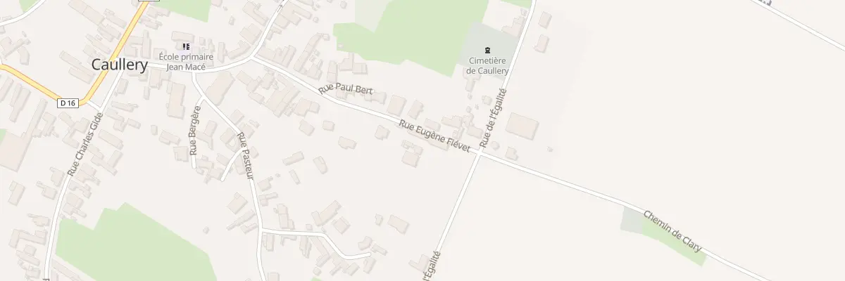 Plan du 8 Rue Eugène Fiévet à Caullery