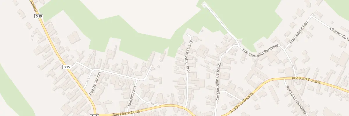 Plan du 25 Rue Gustave Delory à Ligny-en-Cambrésis