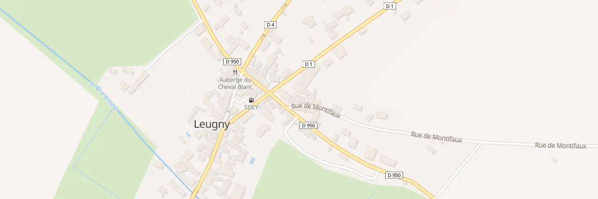Plan du 1 Rue de Montifaux à Leugny