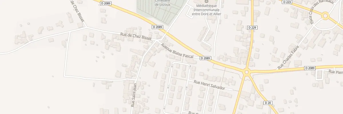 Plan du 20 Rue Barbara à Lezoux