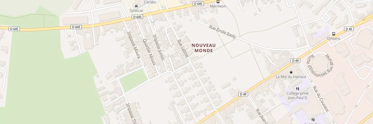 Plan du 50 Rue Lebret à Denain