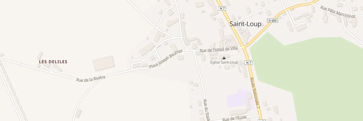 Plan du 9 Rue de la Rivière à Saint-Loup