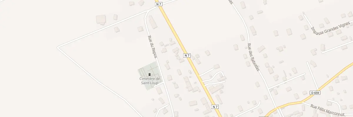 Plan du 911 Rte Nationale 7 à Saint-Loup