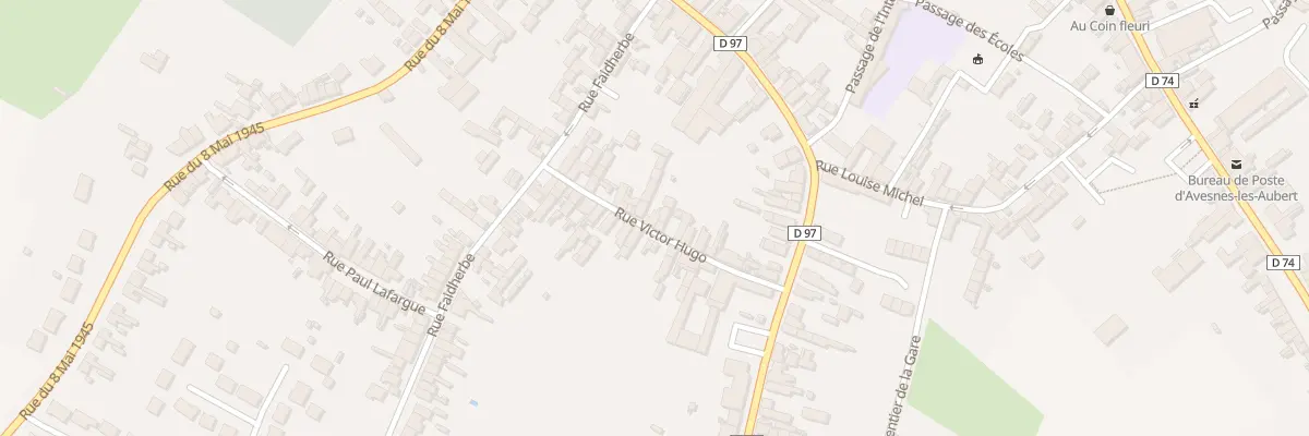 Plan du 25 Rue Victor Hugo à Avesnes-les-Aubert