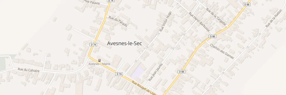 Plan du 22 Rue Victor Hugo à Avesnes-le-Sec
