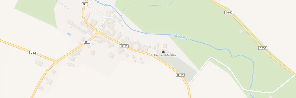 Plan du 25 Rue de l’Eglise Saint Martin à Leugny