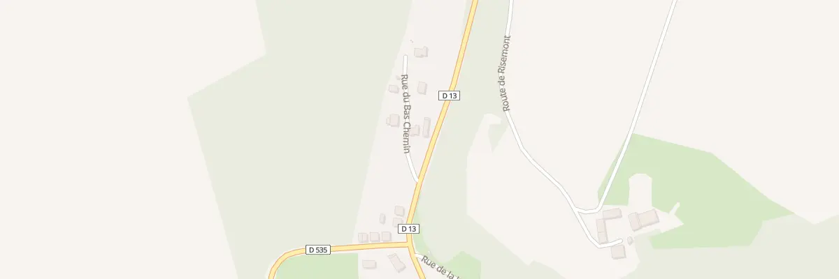 Plan du 2 Rue du Bas Chemin à Septvaux