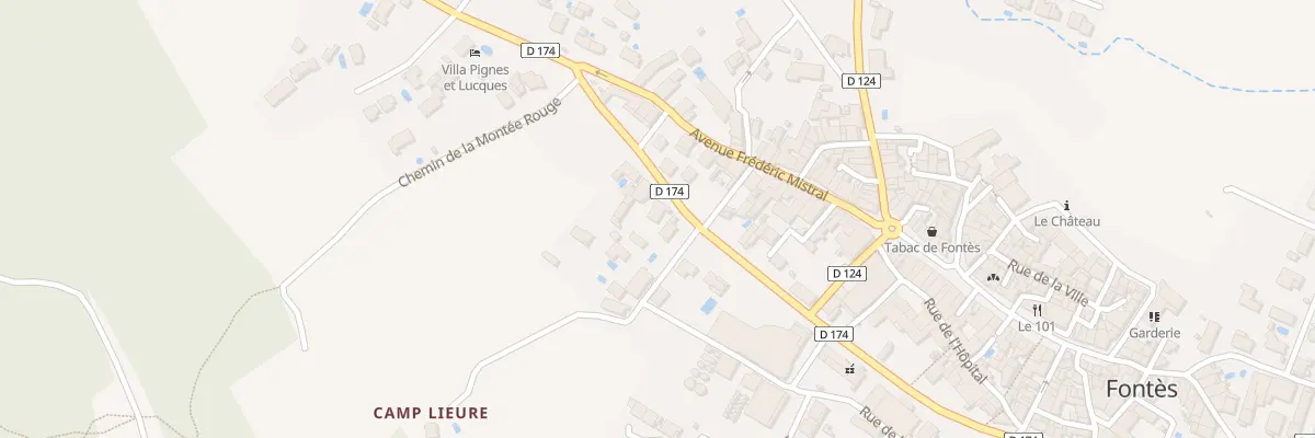Plan du 24 Bd Jules Ferry à Fontès