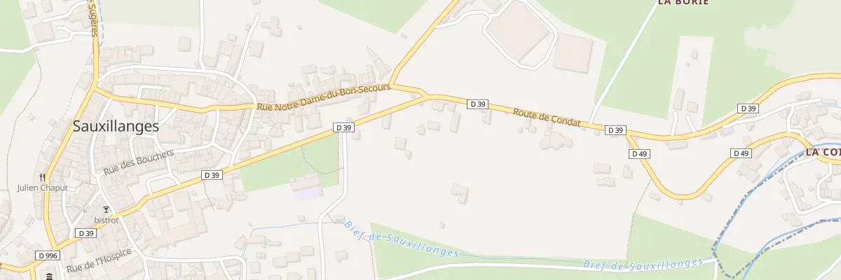 Plan du 2 Rte de Condat à Sauxillanges