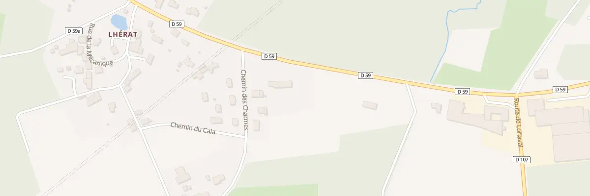 Plan du 14 Rte de la Foret - Lherat à Randan