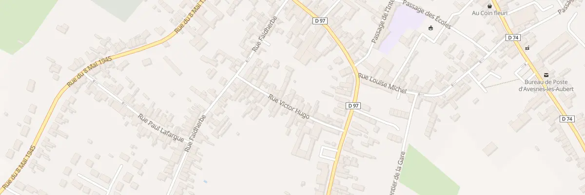 Plan du 21 Rue Victor Hugo à Avesnes-les-Aubert