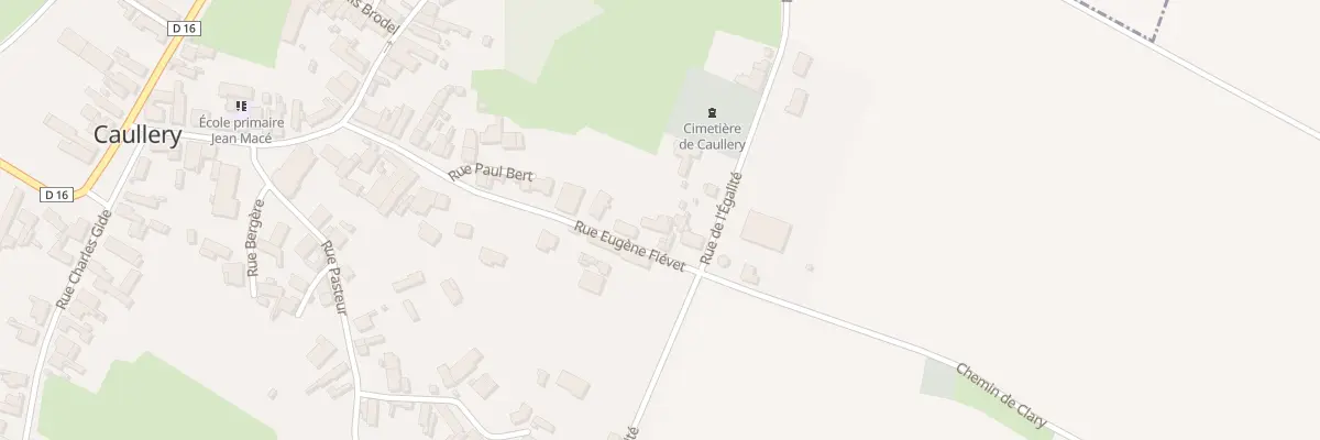 Plan du 9 Rue Eugène Fiévet à Caullery