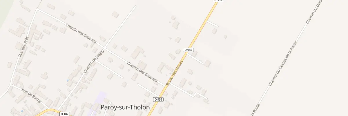 Plan du 25 Rte des Noues à Paroy-sur-Tholon