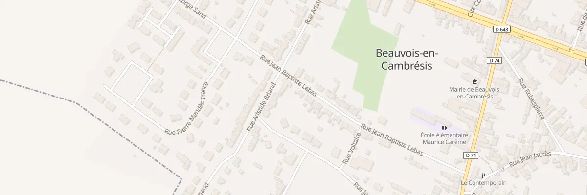 Plan du 31 Rue Jean Baptiste Lebas à Beauvois-en-Cambrésis