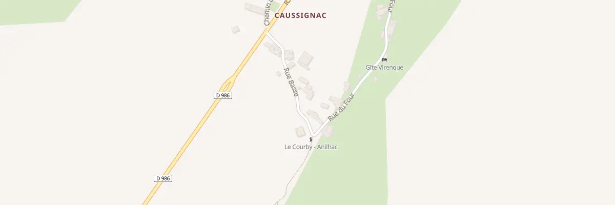 Plan du 3 Caussignac à Mas-Saint-Chély