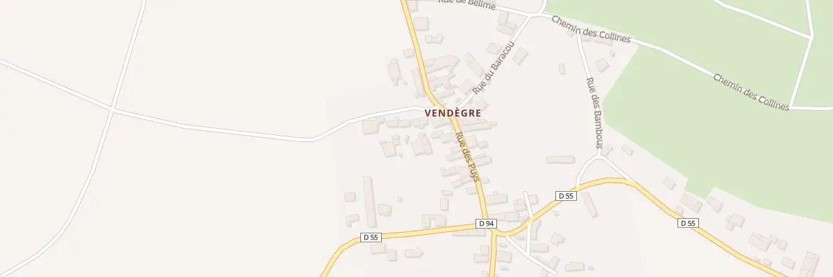 Plan du 5126 Vendegre à Luzillat