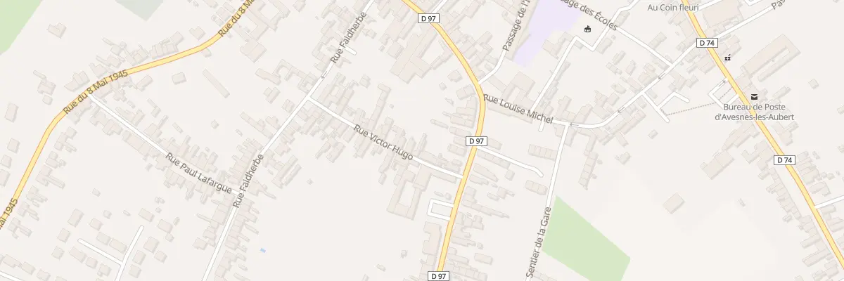 Plan du 9 Rue Victor Hugo à Avesnes-les-Aubert