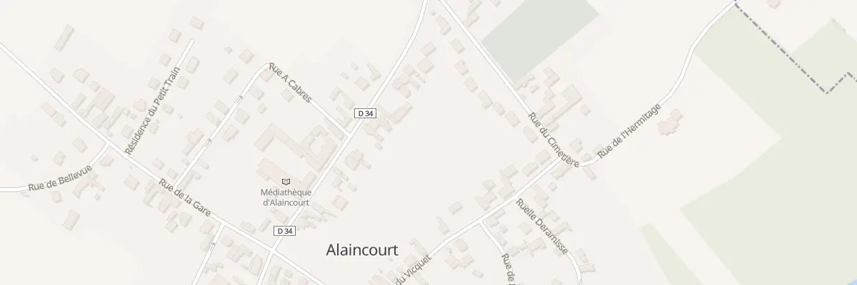 Plan du 40B Rue du Gen de Gaulle à Alaincourt