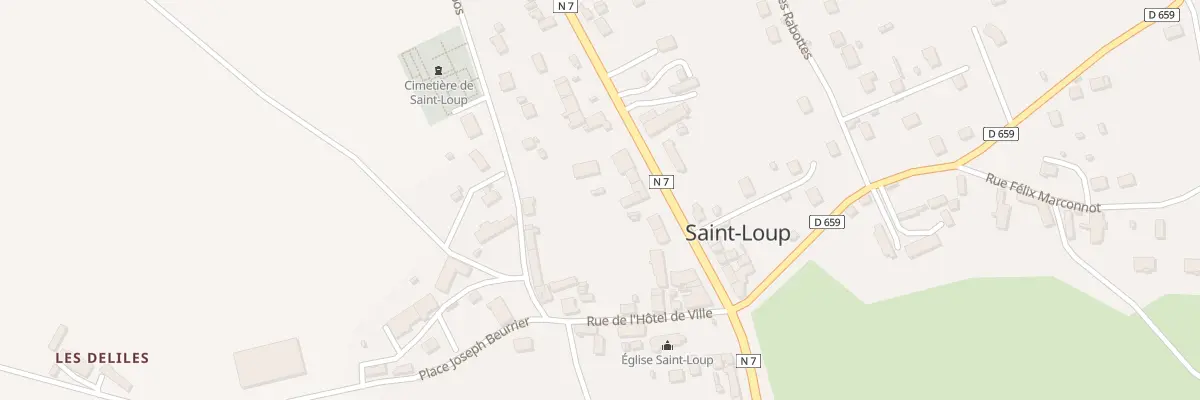 Plan du 46 Rte Nationale 7 à Saint-Loup