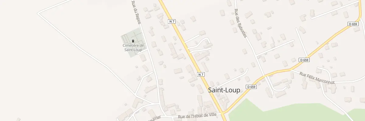 Plan du 815 Rte Nationale 7 à Saint-Loup