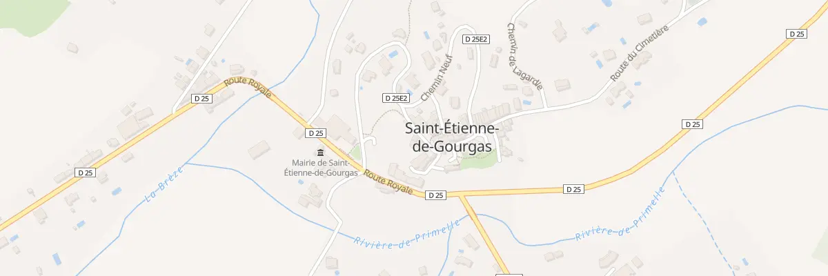 Plan du 7 Rue du Coteau à Saint-Étienne-de-Gourgas