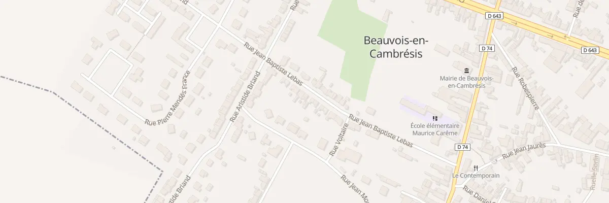 Plan du 21 Rue Jean Baptiste Lebas à Beauvois-en-Cambrésis