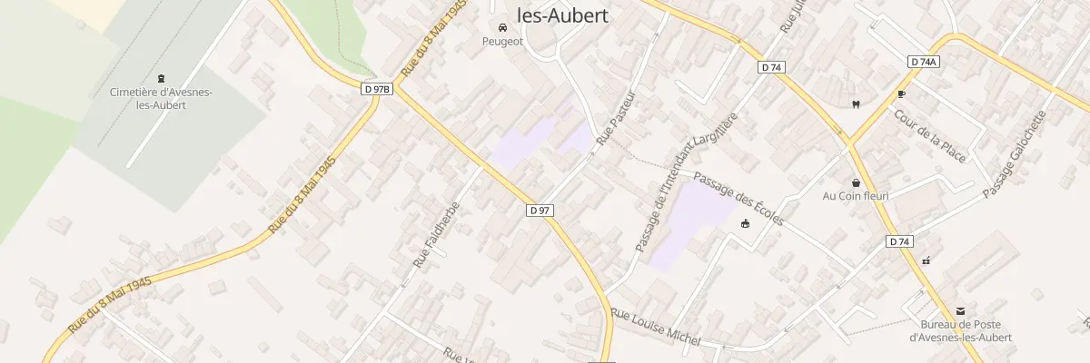 Plan du 33 Rue Pasteur à Avesnes-les-Aubert