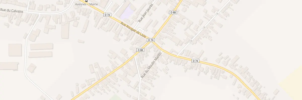 Plan du 1 Rue Vaillant Couturier à Avesnes-le-Sec