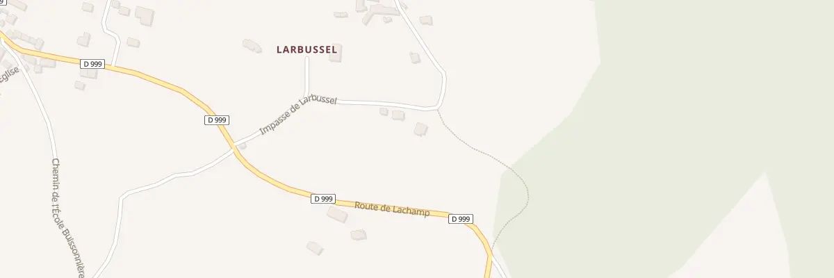 Plan du 5185 Larbussel à Lachamp-Ribennes