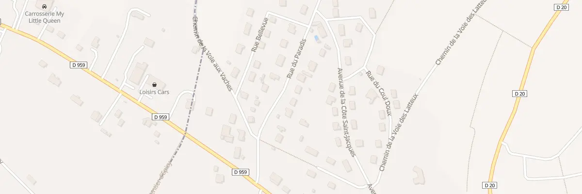 Plan du 12 Rue du Paradis à Joigny