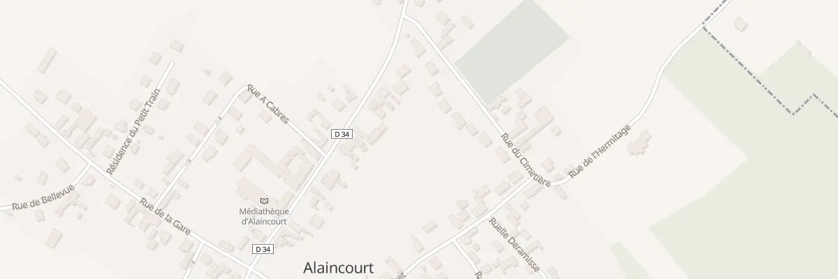 Plan du 38 Rue du Gen de Gaulle à Alaincourt