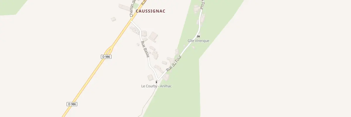 Plan du 6 Caussignac à Mas-Saint-Chély
