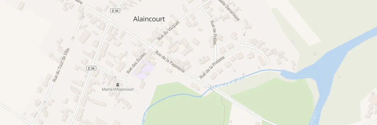 Plan du 8 Rue de la Papeterie à Alaincourt