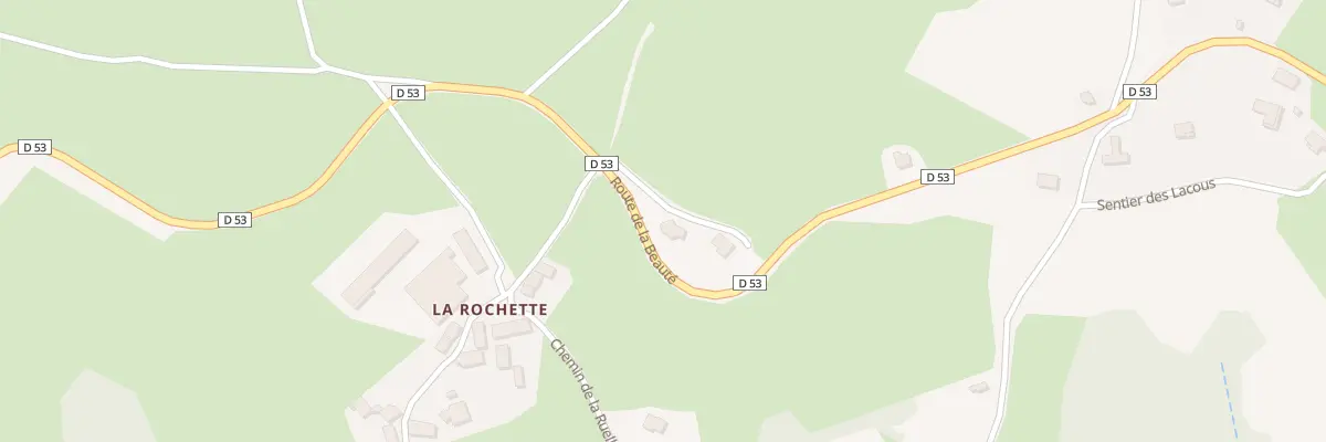 Plan du 5436 La Rochette à Isserteaux