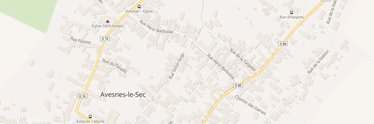 Plan du 3 Rue Victor Hugo à Avesnes-le-Sec