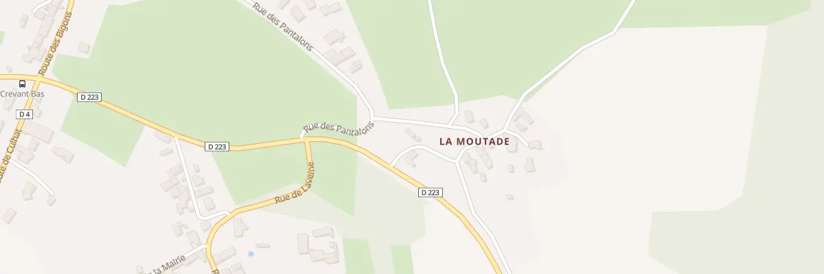 Plan du 5346 La Moutade à Crevant-Laveine