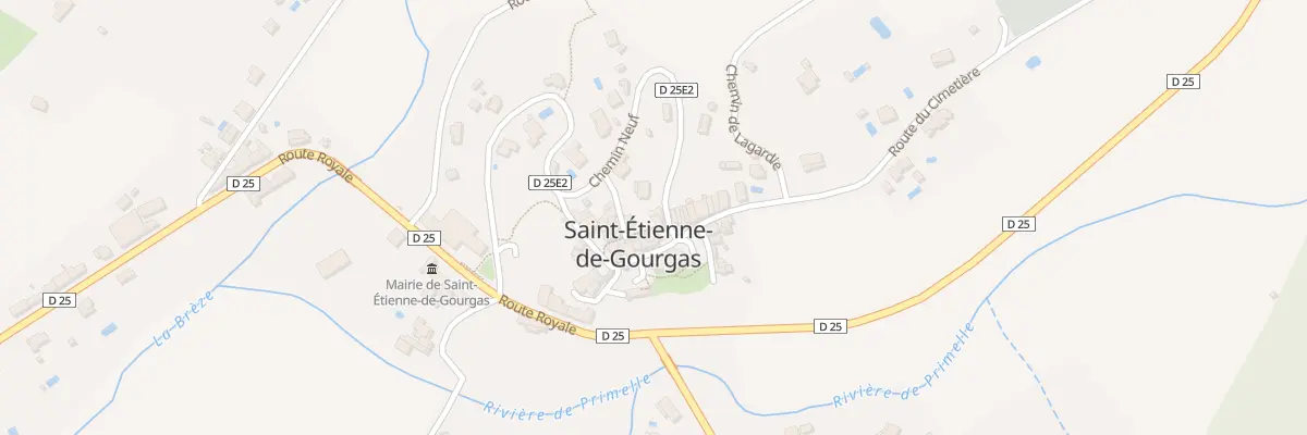 Plan du 5387 Le Village à Saint-Étienne-de-Gourgas