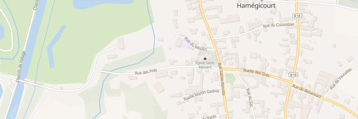 Plan du 2 Rue des Prés à Brissy-Hamégicourt