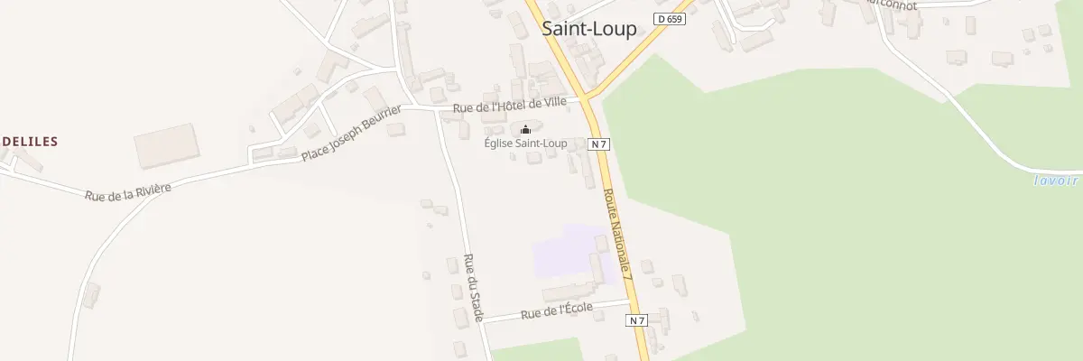 Plan du 4 Pl de l’Eglise à Saint-Loup