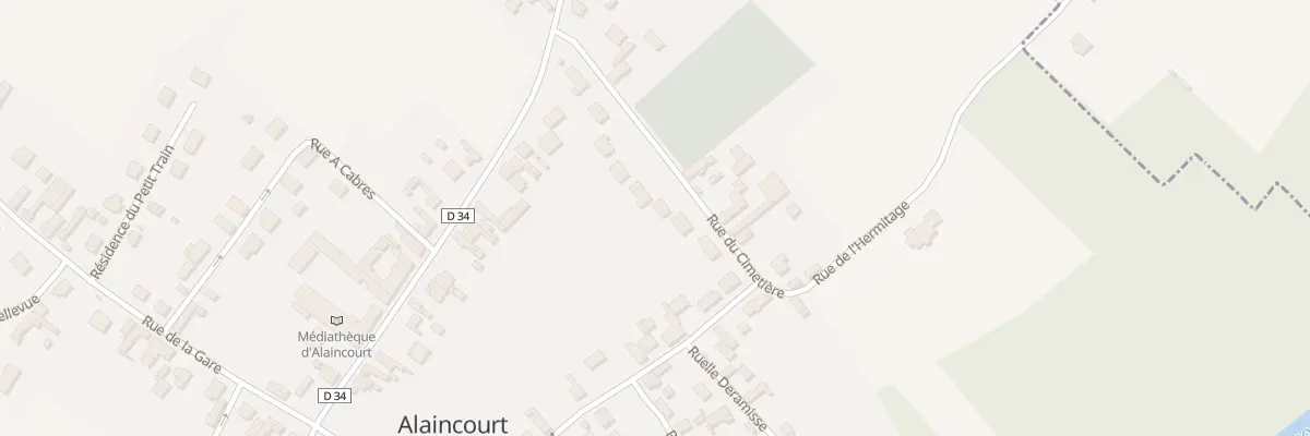 Plan du 11 Rue du Cimetière à Alaincourt