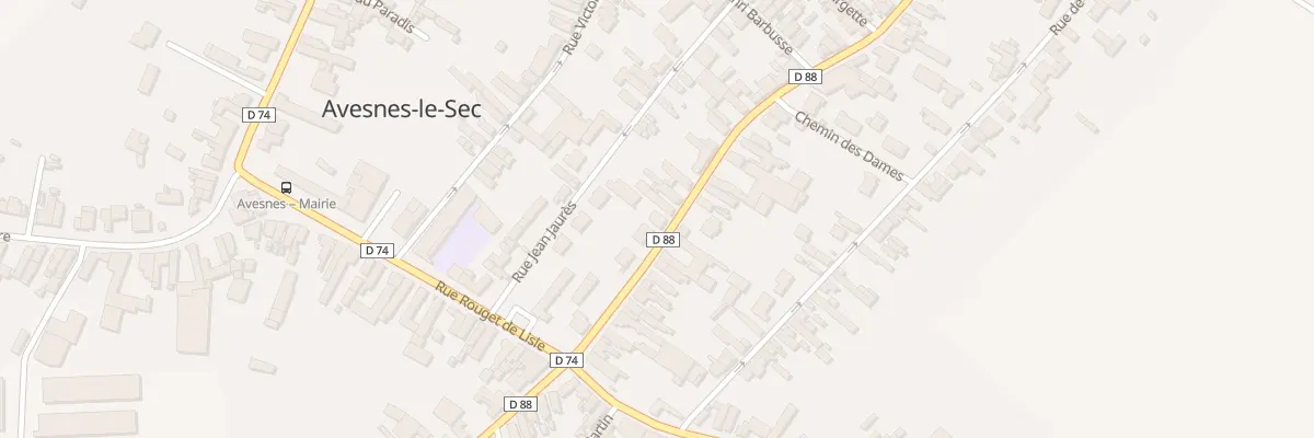 Plan du 34 Rue Roger Salengro à Avesnes-le-Sec