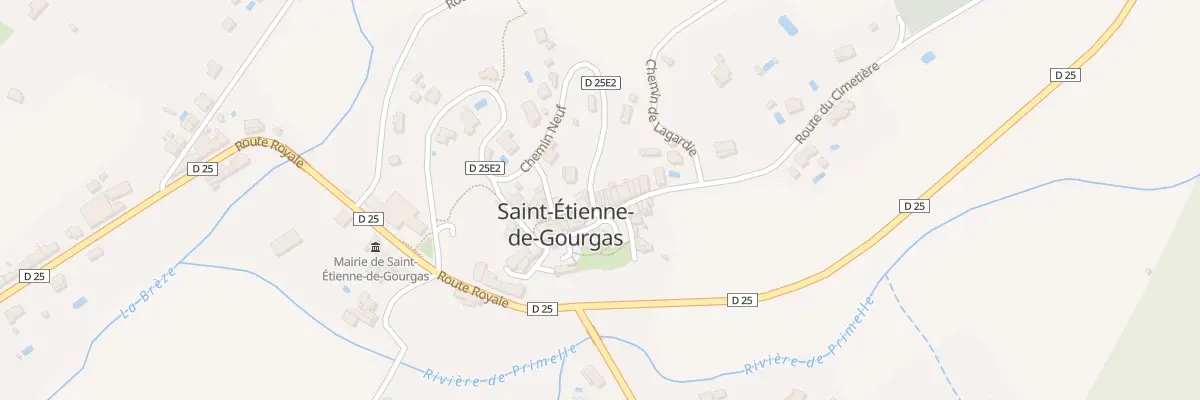 Plan du 3 Pl de l’Eglise à Saint-Étienne-de-Gourgas